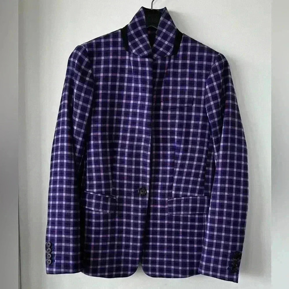 J. Crew Jackets & Blazers - J. Crew Regent blazer in Pink/Blue plaid all season stretch